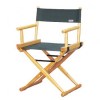 Cadeira diretor de cinema lona verde madeira clara marfim