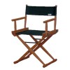 Cadeira diretor de cinema lona verde madeira escura