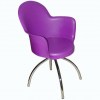 Cadeira Gogo purpura raio cromada